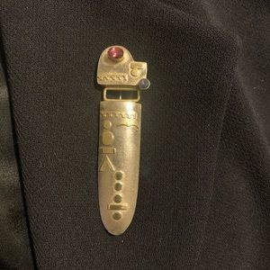 MICHOU sterling silver pin. Stamped 925.